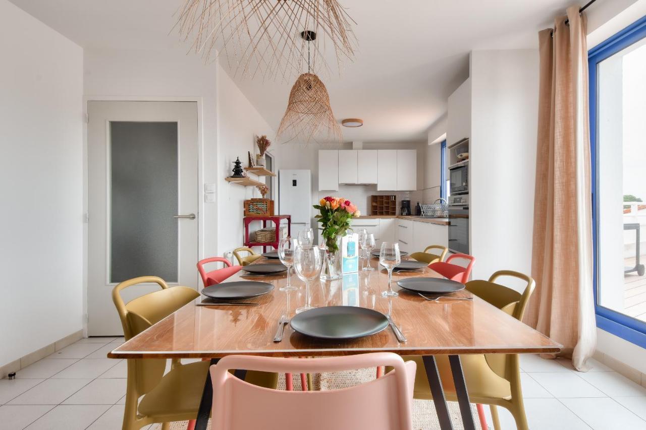 Appart Pour 8 Au Coeur De Noirmoutier - Terrasse Esterno foto
