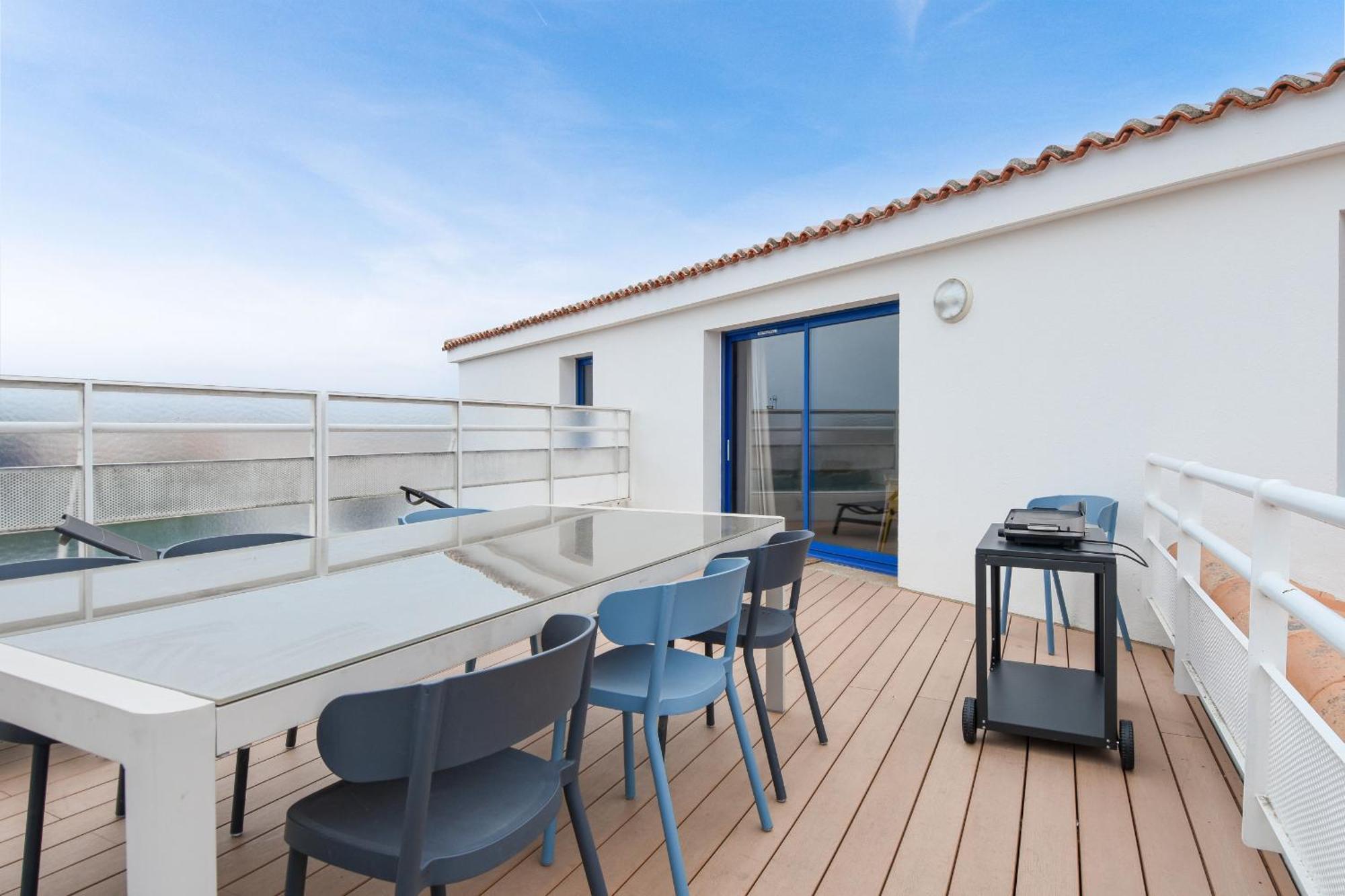 Appart Pour 8 Au Coeur De Noirmoutier - Terrasse Esterno foto